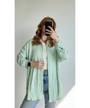Bürümcük Su yeşili Gömlek