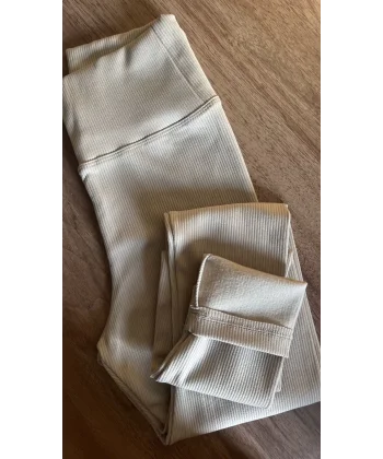 Fitilli Şardonlu Bej Tayt ( Bir beden büyük almalısınız )