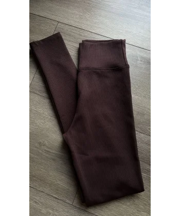 Fitilli Şardonlu Kahve Tayt ( Bir beden büyük almalısınız )