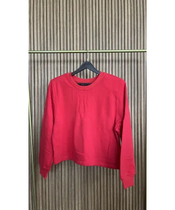 Kırmızı Vatkalı Sweat