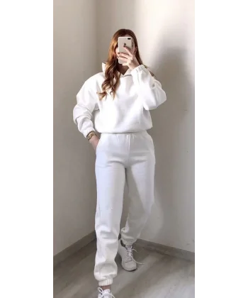 Lui Şardonlu Beyaz Eşofman Takımı