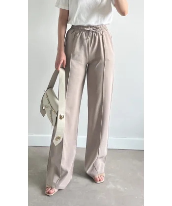 MSD Çimalı Açık Vizon Tensel Pantolon