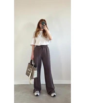 MSD İnce Bel Tensel Açık Kahve Pantolon