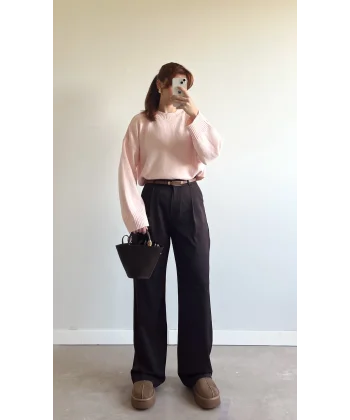 RYNA Acı Kahve Kumaş Pantolon