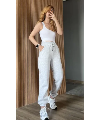 Şardonlu Gri Eşofman