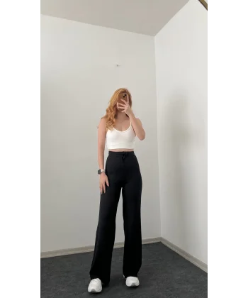 Siyah Fitilli Eşofman