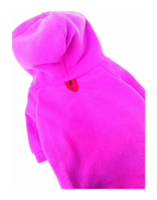 Fuşya Kapişonlu Kedi Köpek Sweathirt - Kedi Köpek Kıyafeti