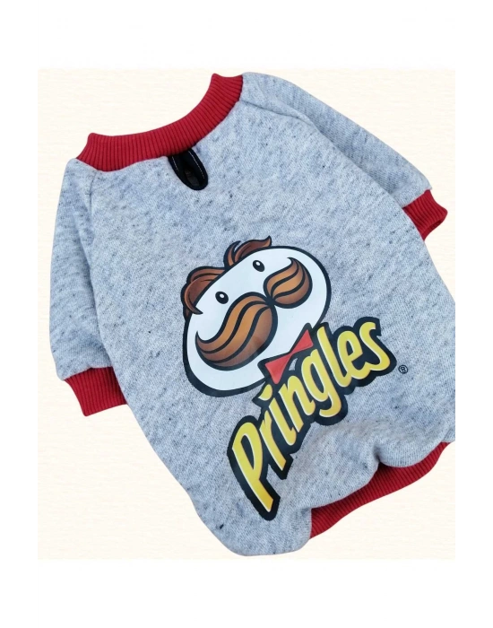 Pringles %100 Pamuk Kumaş Köpek Sweatshirt