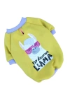 Lama %100 Pamuk Kumaş Köpek Sweatshirt