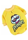 Pringles Baskılı 3 İplik Şardonlu Köpek Sweatshirt