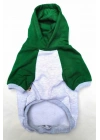 Gri Baskılı %100 Pamuk Kumaş Kedi Köpek Kıyafeti & Elbisesi Kapüşonlu Sweatshirt