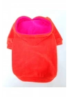 Turuncu İçi Polarlı %100 Pamuk Kumaş Köpek Kıyafeti Kapüşonlu Sweatshirt