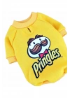 Pringles Baskılı 3 İplik Şardonlu Köpek Sweatshirt