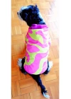Su Geçirmez Pembe Kapüşonlu Içi Polarlı Köpek Yağmurluğu