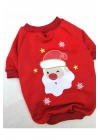 Kırmızı Noel Baba Kedi & Köpek Sweatshirt