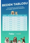 Mavi Beyaz Çizgili Köpek T-shirt