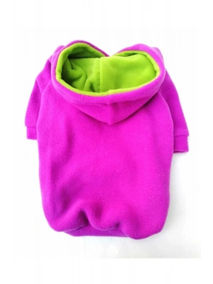 Fuşya Kapişonlu Kedi Köpek Sweathirt - Kedi Köpek Kıyafeti