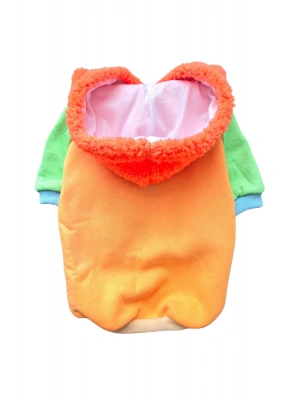 Şeftali Sweat %100 Pamuk Kumaş Köpek Kıyafeti Kapüşonlu Sweatshirt