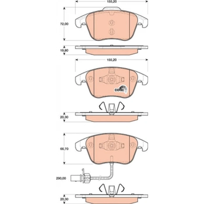 Fren Balatası Ön A4-a5 Bm 08-
