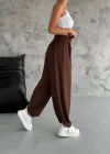 Kahve Oysho Modal Kumaş Şalvar Pantolon