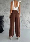 Kahve Oysho Modal Kumaş Şalvar Pantolon
