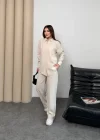 Ekru Oysho Model Tensel Kumaş Gömlekli İkili Takım