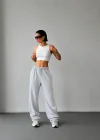 Gri NK Stoperli Oversize Unisex Eşofman