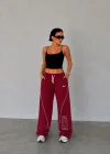 Bordo NK Arabiyeli Oversize Unisex Eşofman