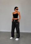 Siyah NK Arabiyeli Oversize Unisex Eşofman
