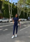 Lacivert Alo Arabiyeli Taytlı Takım