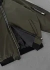 Haki İçi Astarlı Bomber Ceket