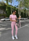 Pembe Alo Arabiyeli Taytlı Takım
