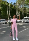 Pembe Alo Arabiyeli Taytlı Takım
