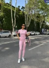 Pembe Alo Arabiyeli Taytlı Takım