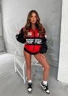 Kırmızı Ferrari İçi astarlı Unisex Bomber Ceket