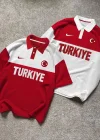 Kırmızı Polo Yaka Türkiye Milli Takım Tshirt