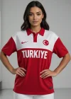 Kırmızı Polo Yaka Türkiye Milli Takım Tshirt