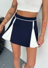 Lacivert Çift Renk Modal Şort Etek
