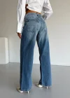 Mavi ZR Yırtık Baggy Jean Pantolon