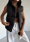 Siyah Alo Şişme Yelek