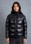 Siyah NK Oversize Unisex Parlak Şişme Mont