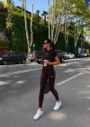 Kahve Alo Arabiyeli Taytlı Takım