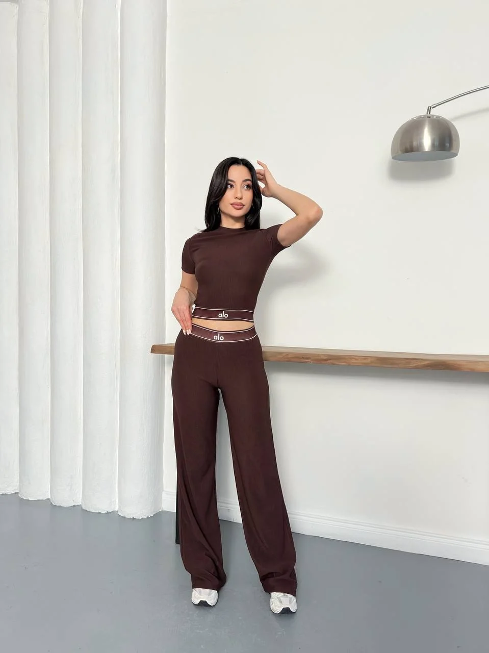 Kahve Alo Ribana Ottoman İkili Takım