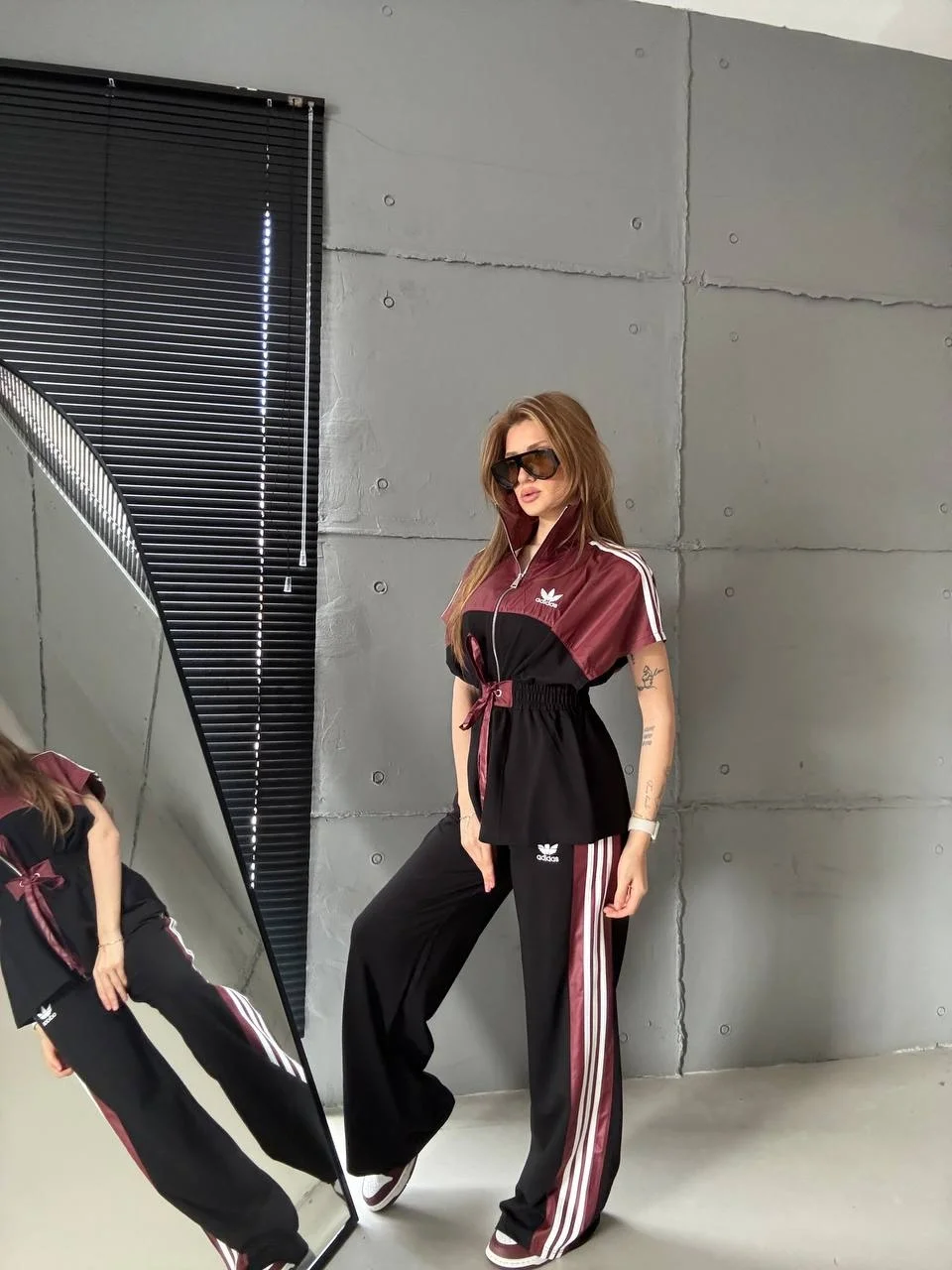 Siyah ADD Paraşüt Garnili Bağcıklı İkili Takım