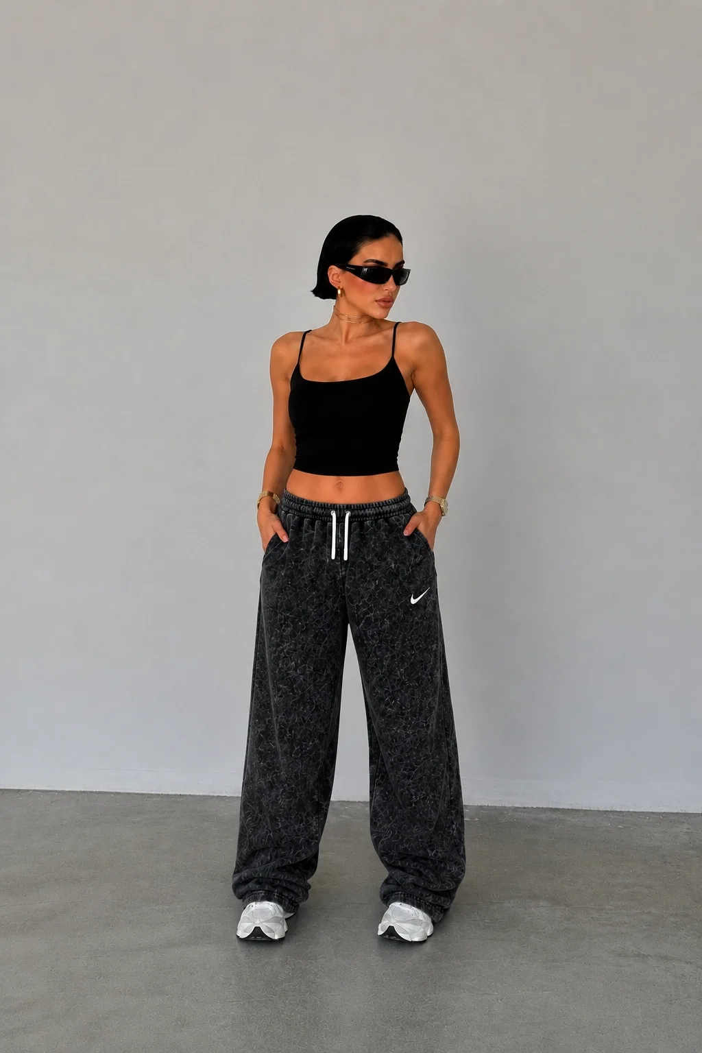 Siyah Wiintech NK Oversize Unisex Eşofman