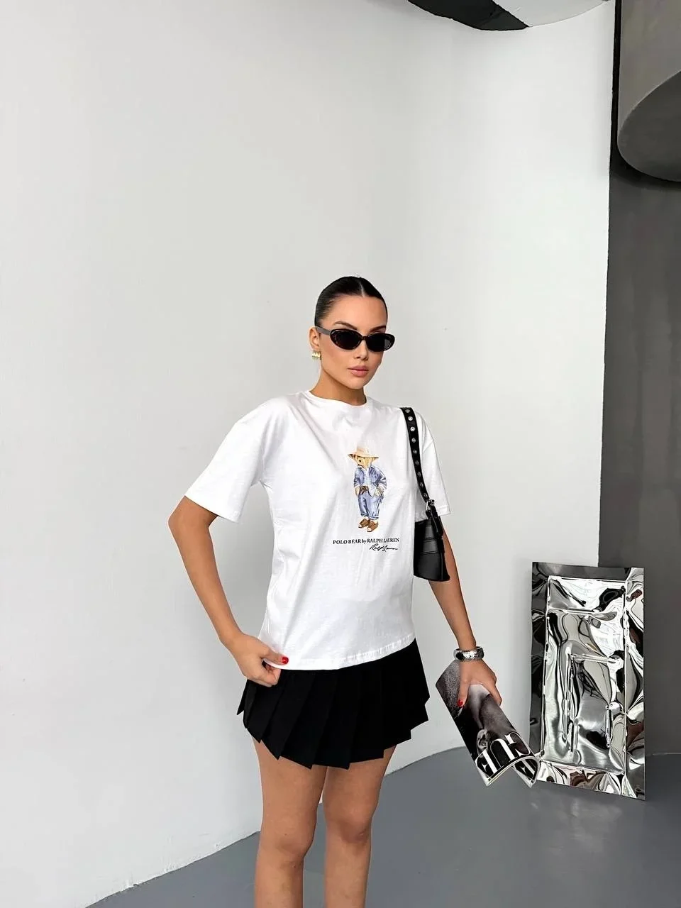 Beyaz Basic Rahat Kalıp Penye Tshirt