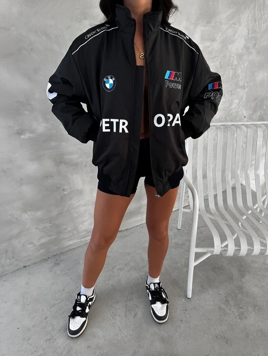 BMW İçi astarlı Unisex Bomber Ceket