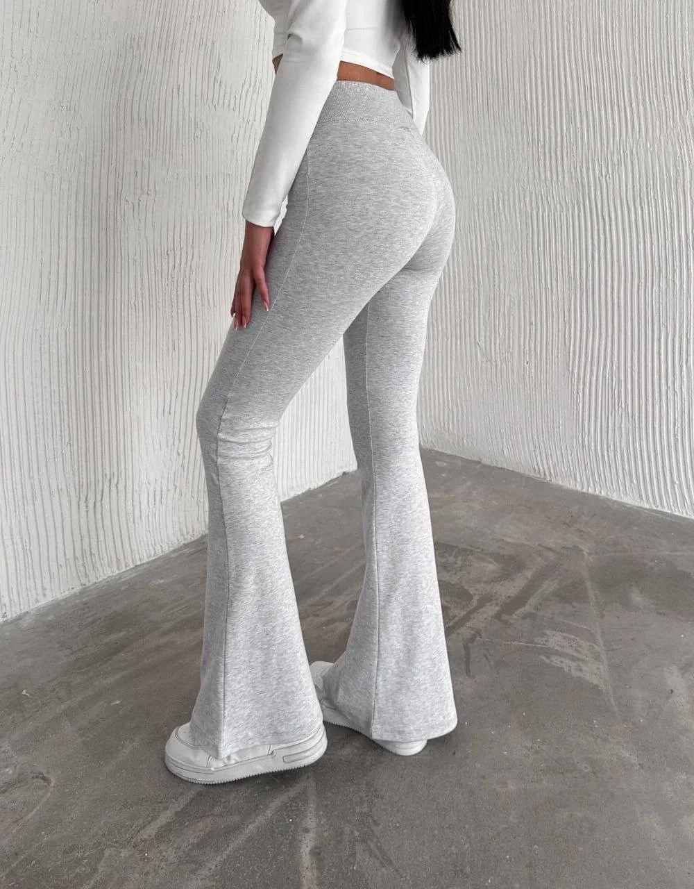 Gri Soft Bleze İspanyol Tayt