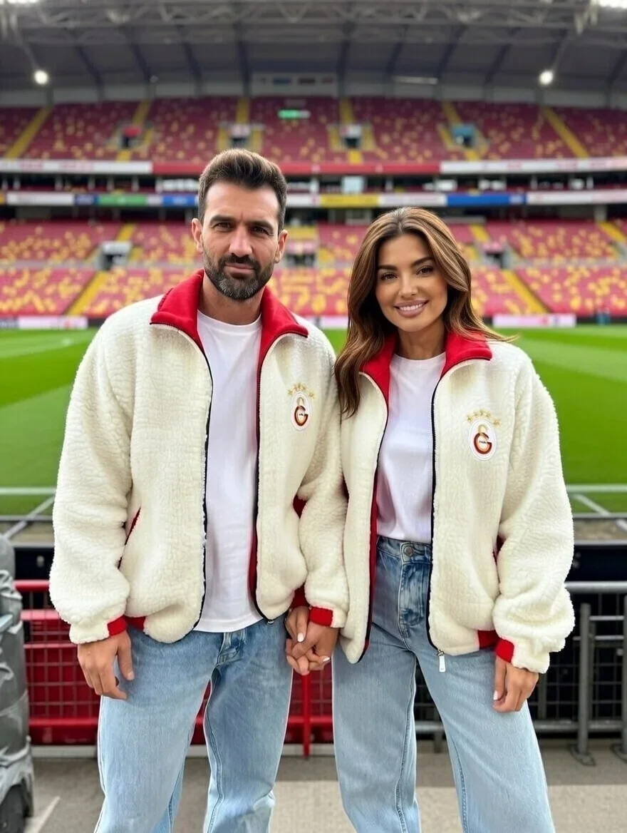 GS Çift Taraflı Kürklü Taraftar Mont