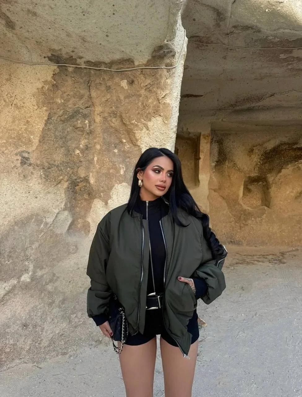 Haki İçi Astarlı Bomber Ceket